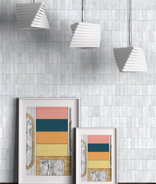 Abstract Geometric Art with Gold and Marble Accents