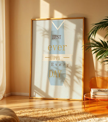 Inspirational message with tie design for special occasions