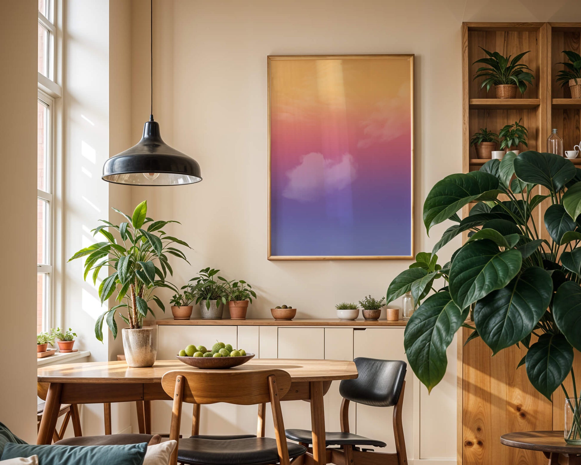 Pastel Sunset Sky with Soft Clouds and Gradient Hues