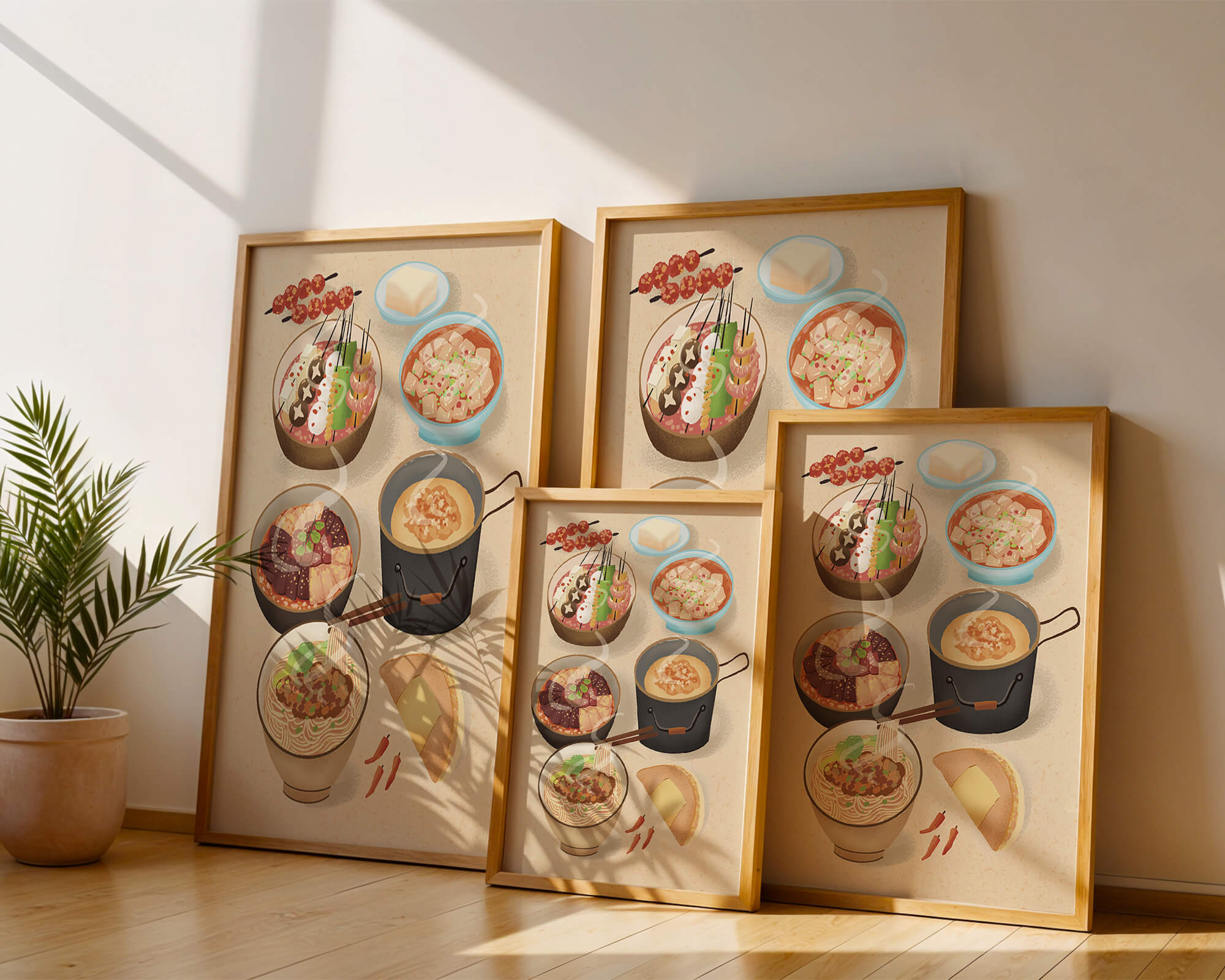 Delicious Array of Asian Cuisine with Various Dishes