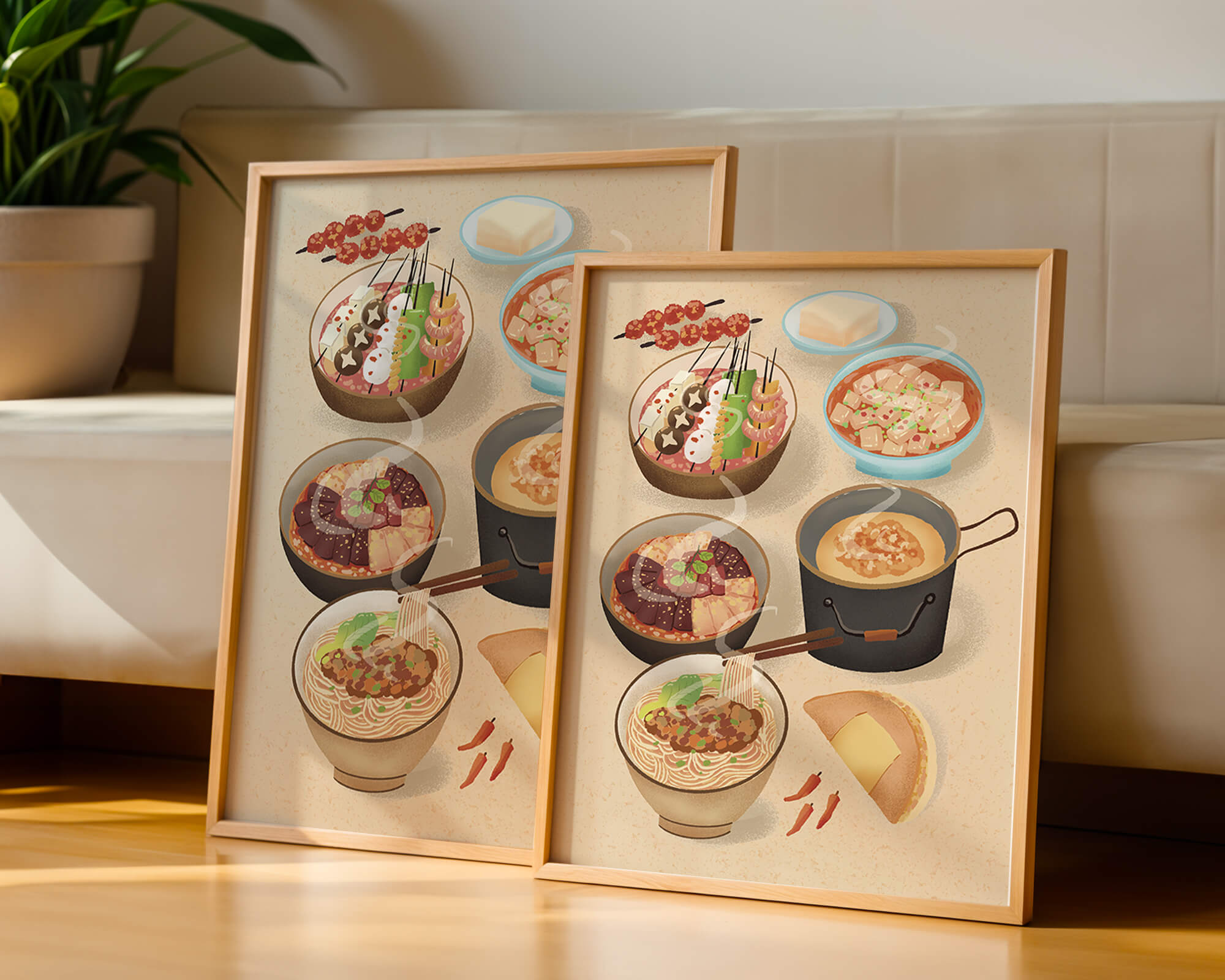 Delicious Array of Asian Cuisine with Various Dishes