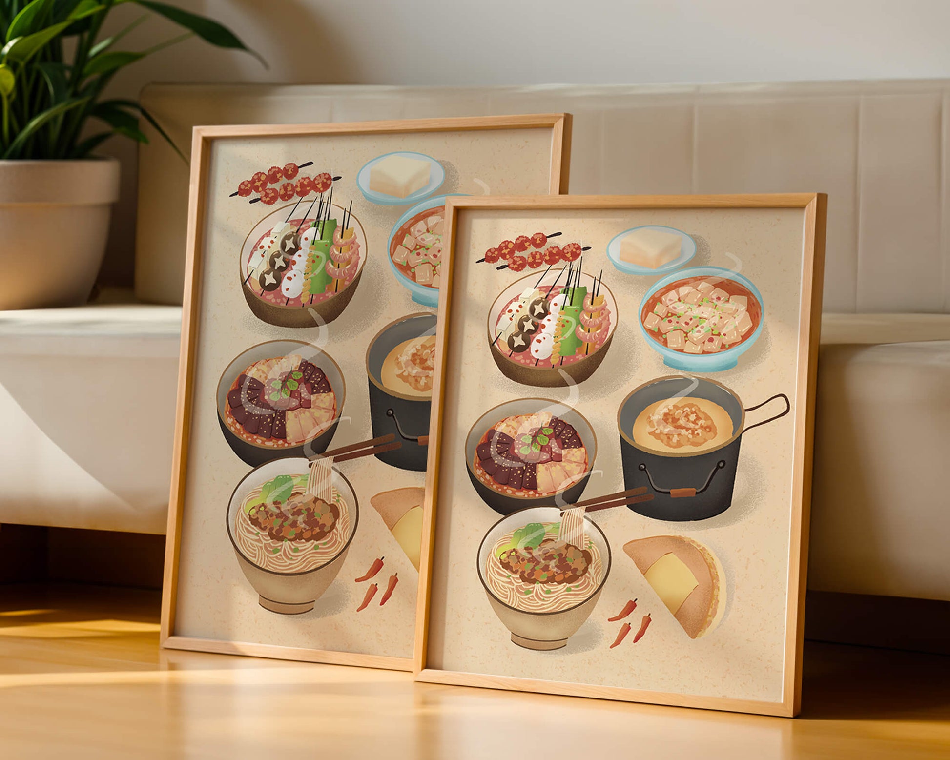 Delicious Array of Asian Cuisine with Various Dishes