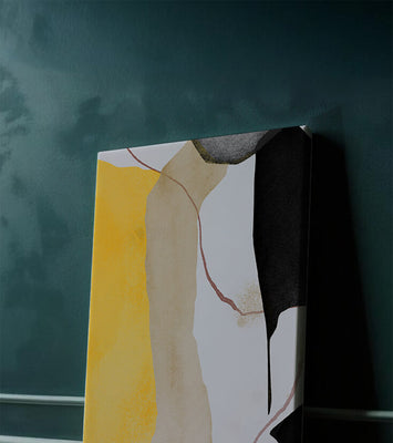 Abstract Composition with Geometric Shapes and Earth Tones