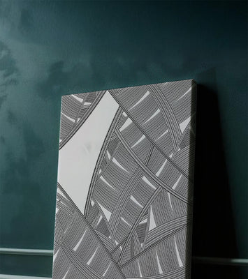 Detailed Abstract Geometric Pattern with Interwoven Stripes