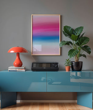 Vibrant Gradient with Pink and Blue Hues