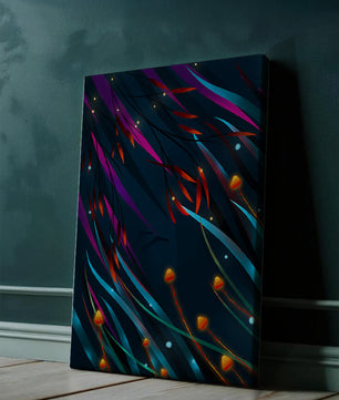 Abstract Underwater Fantasy with Glowing Elements and Vivid Colors