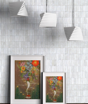 Charming illustration of floral fantasy scene