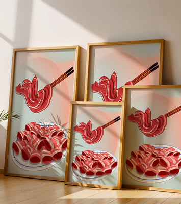 Delicious raw meat slices on plate with chopsticks in background