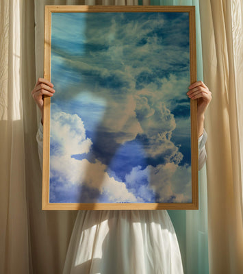 Beautiful Blue Sky with Majestic Clouds