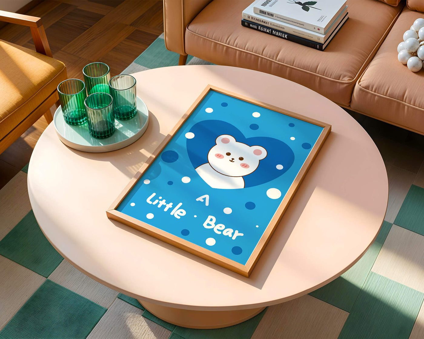 Adorable children's room decor featuring a cute bear design