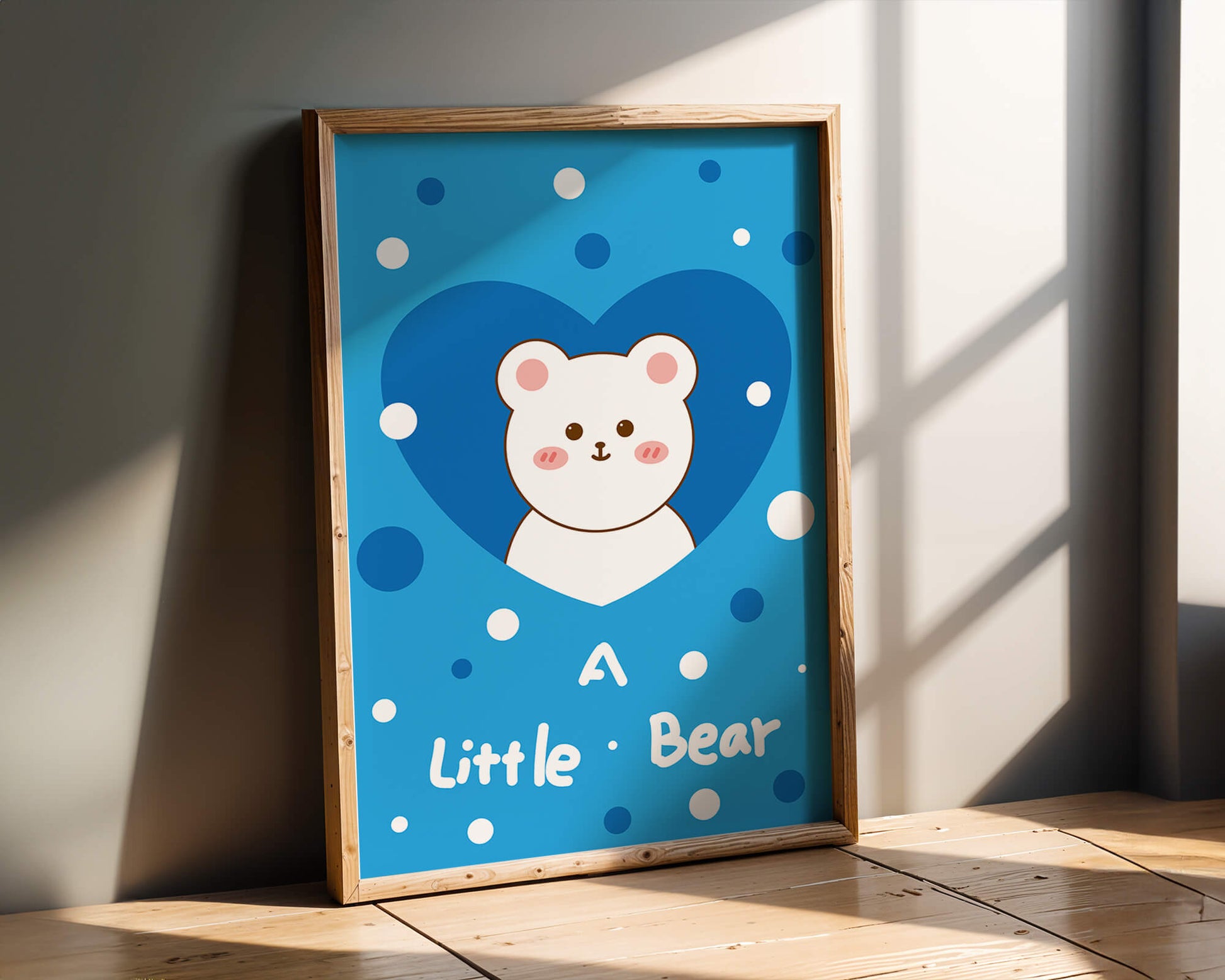 Adorable children's room decor featuring a cute bear design