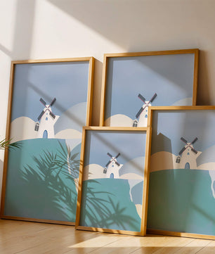 Windmill On A Sunny Hilltop