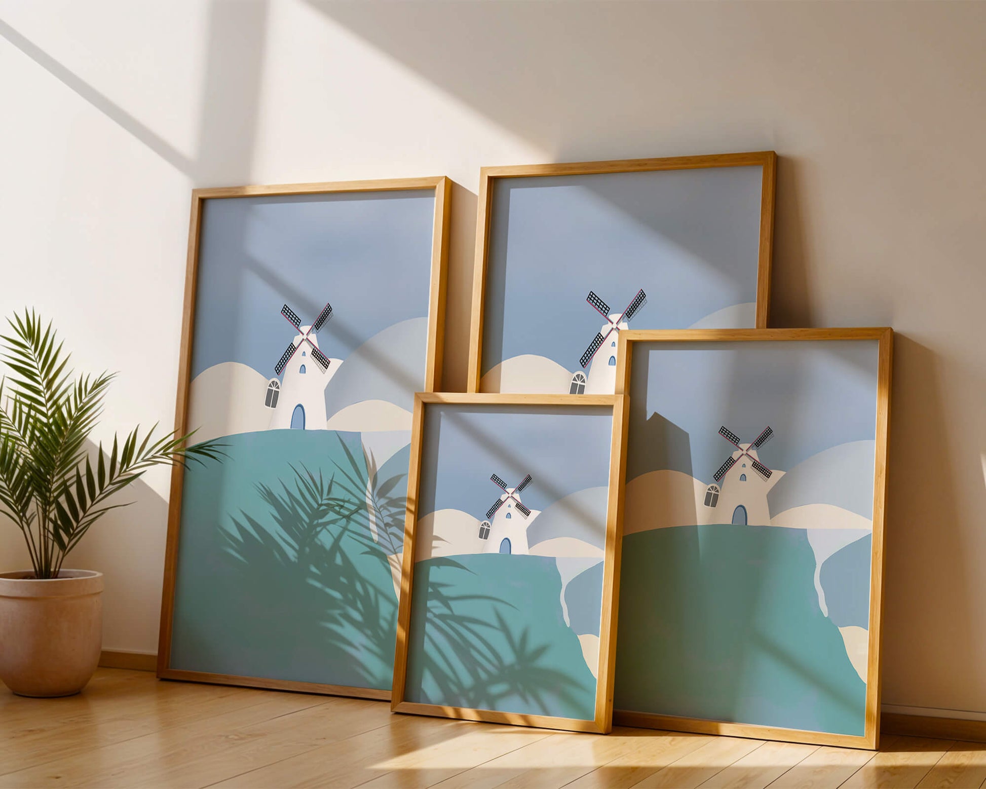 Windmill On A Sunny Hilltop
