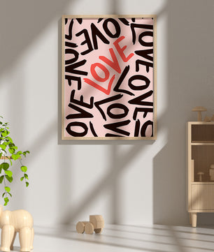 Dynamic Typography Art with Love Theme - Mi tienda