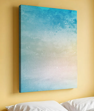 Fondo de acuarela pastel con degradado azul y beige