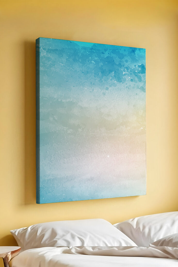 Pastel watercolor background with blue and beige gradient