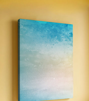 Pastel watercolor background with blue and beige gradient