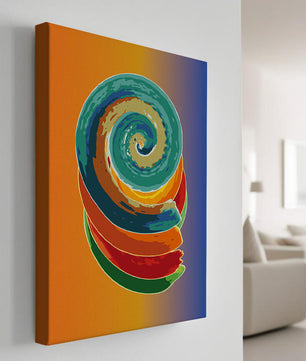 Bunte Spirale abstrakte Kunst mit lebendigem Farbverlauf Hintergrund