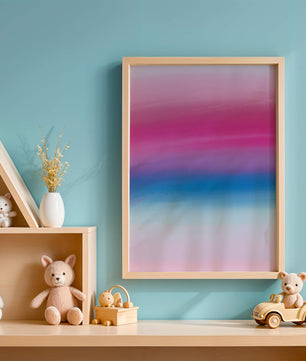 Vibrant Gradient with Pink and Blue Hues