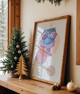 Colorful Balloon with Glasses in Modern Abstract Art - Mi tienda