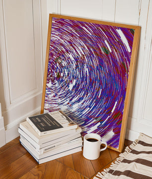 Dynamisches Spiralmuster mit lebendigen Farben