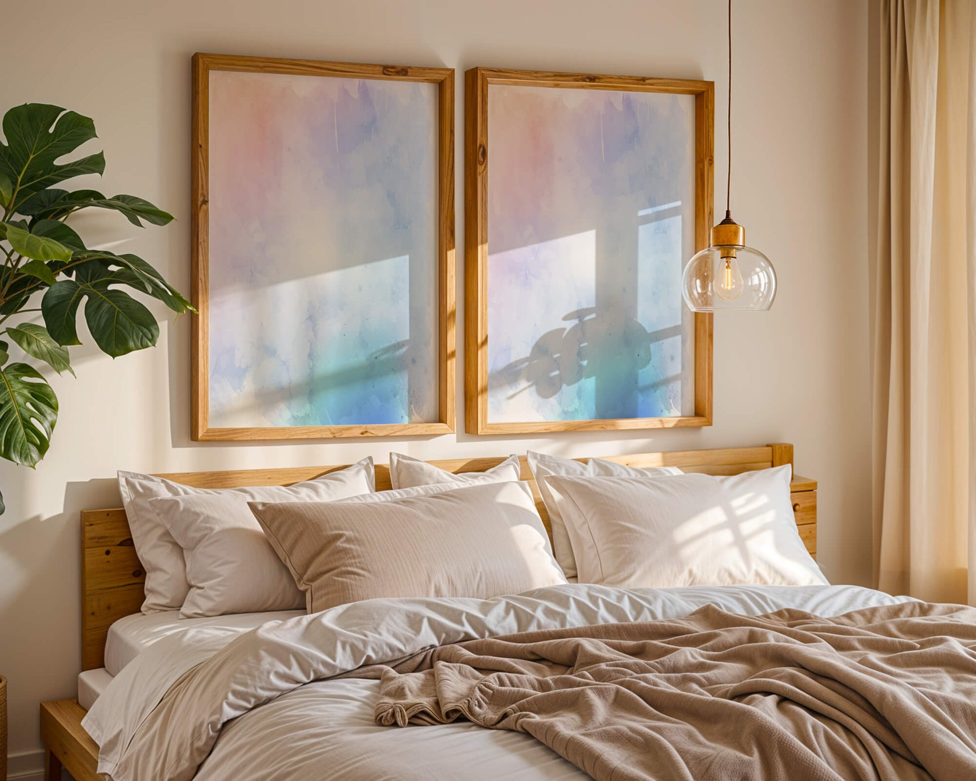 Gentle watercolor pastel gradient with soft texture and flow