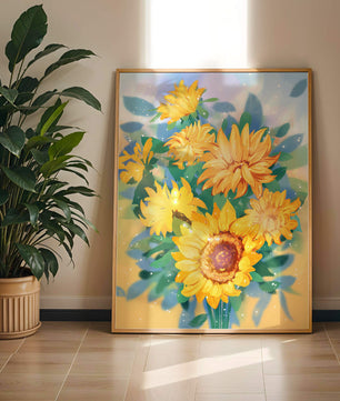 Sunflowers in Bright Sunlight