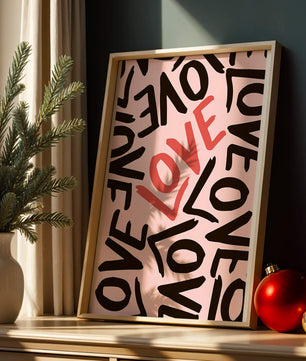 Dynamic Typography Art with Love Theme - Mi tienda
