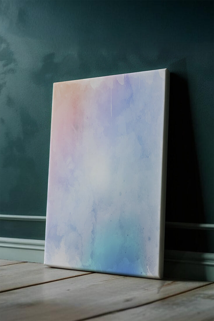 Gentle watercolor pastel gradient with soft texture and flow