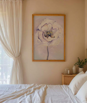 Elegant watercolor flower illustration with delicate pastel tones