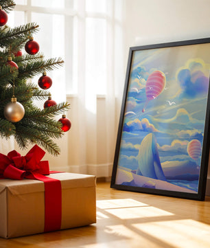 Majestic Whale and Hot Air Balloon in a Dreamy Sky - Mi tienda