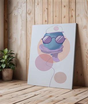 Colorful Balloon with Glasses in Modern Abstract Art - Mi tienda
