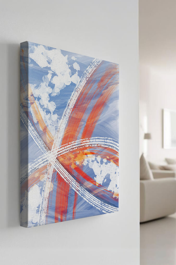 Abstract Expressionism with Dynamic Brushstrokes and Vivid Colors