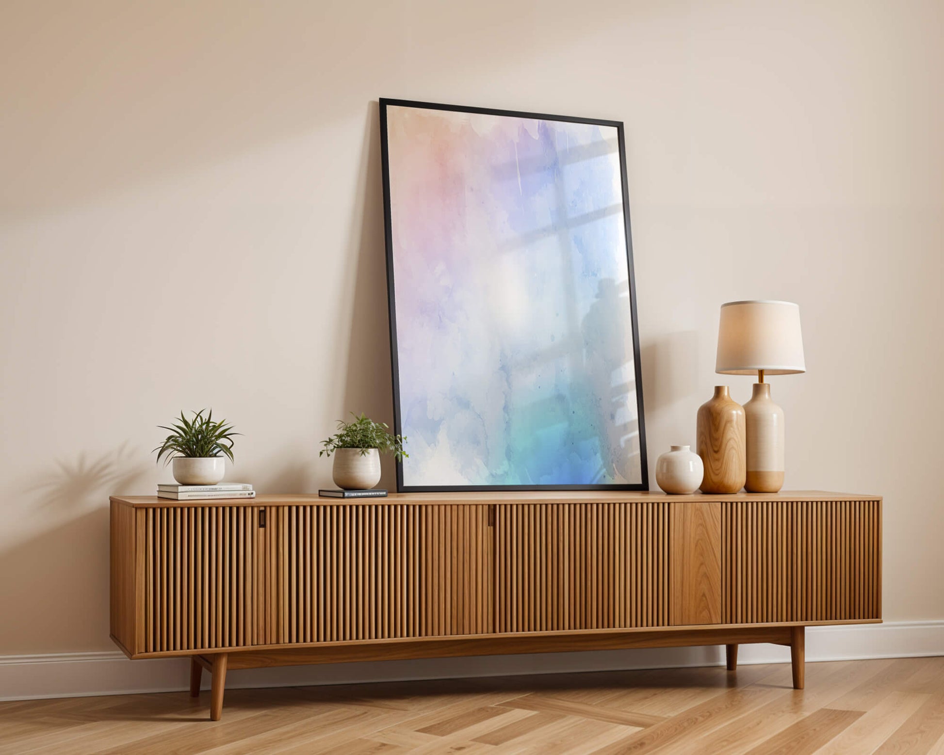 Gentle watercolor pastel gradient with soft texture and flow