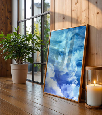 Beautiful Blue Sky with Majestic Clouds