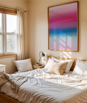 Vibrant Gradient with Pink and Blue Hues
