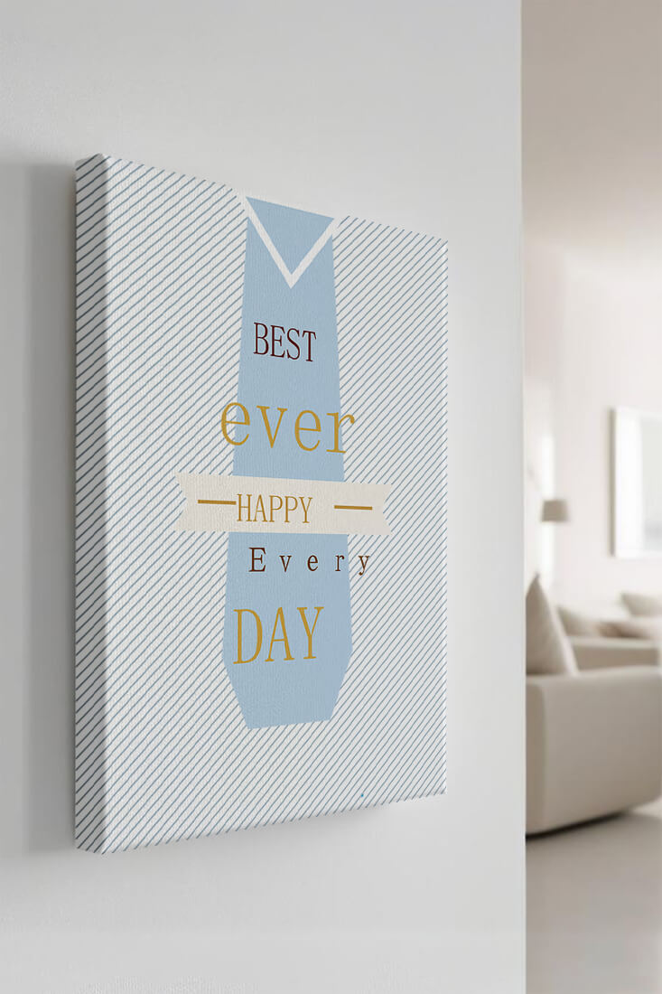 Inspirational message with tie design for special occasions