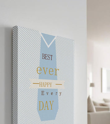 Inspirational message with tie design for special occasions
