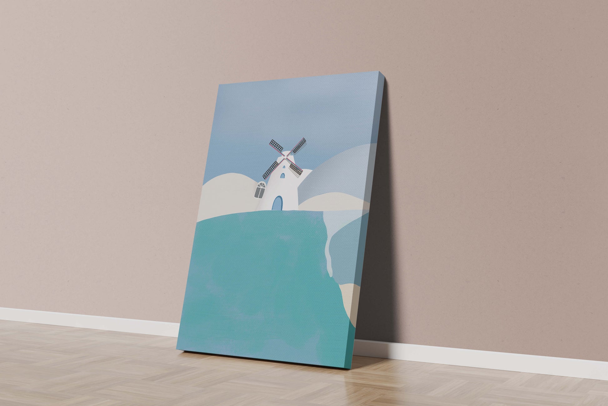 Windmill On A Sunny Hilltop