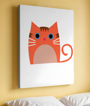 Cute Cat Illustration with Bright Colors and Whimsical Design - Mi tienda