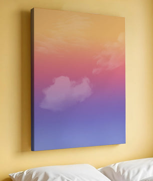 Pastel Sunset Sky with Soft Clouds and Gradient Hues