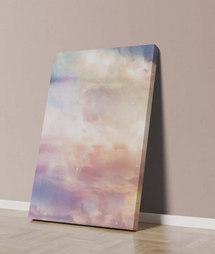 Dreamy Pastel Sky with Soft Clouds and Subtle Glow