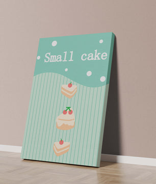 Charming illustration of small cakes with cherries