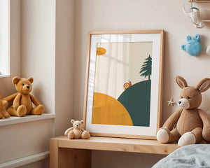 A Snail Climbing a Hill in Minimalist Nature Art - Mi tienda