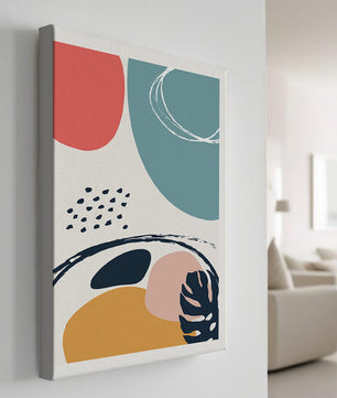 Abstract shapes and colors in modern art design