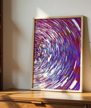 Dynamisches Spiralmuster mit lebendigen Farben