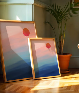 Sunset Over Ocean with Colorful Sky
