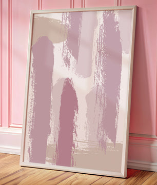 Patrón texturizado abstracto de pinceladas pastel en lavanda, rosa y crema
