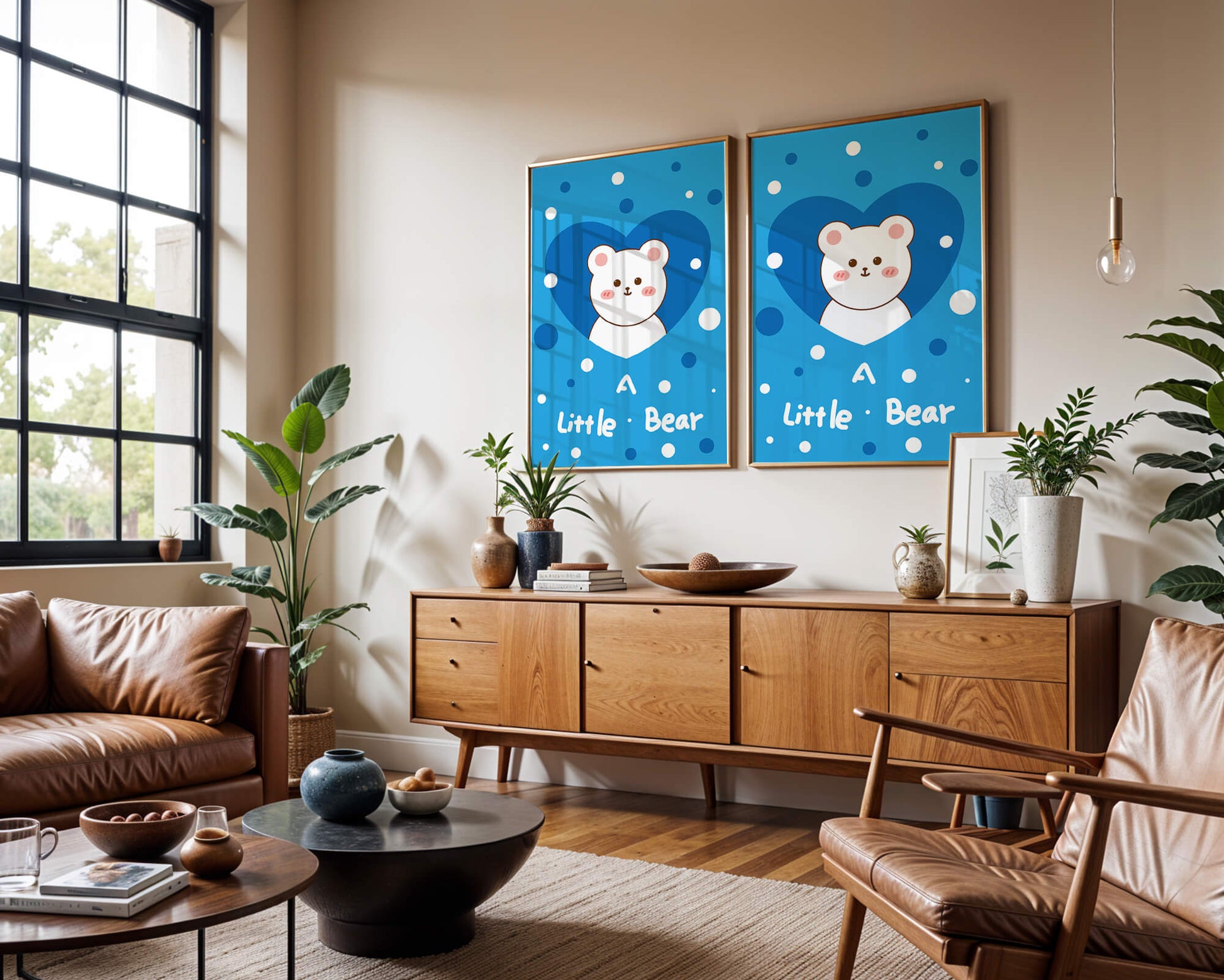 Adorable children's room decor featuring a cute bear design