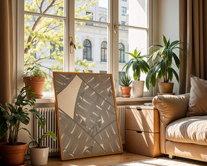 Detailed Abstract Geometric Pattern with Interwoven Stripes - Mi tienda